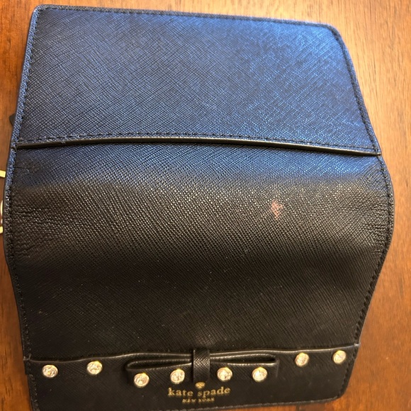 Kate Spade Black Wallet with Crystal Accents - Picture 4 of 5